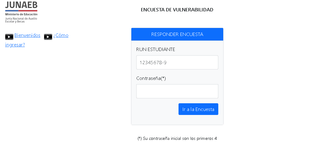 INFORMACIÓN PROCESO DE ENCUESTA DE VULNERABLIDAD JUNAEB
